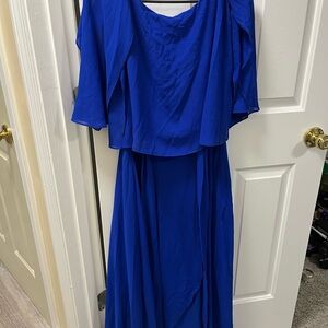 Elegant Blue Women's Dress